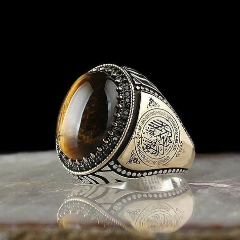 Oval Stone Ring Design Gold Men, Oval Stone Ring Design, Stone Ring Design Gold Men, Stone Ring Design Gold, Tigers Eye Ring, Wood Jewelry Diy, Stone Ring Design, Oval Stone Ring, Mens Ring Designs