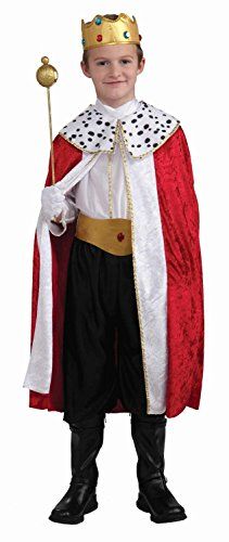 Forum Novelties Regal King Child Costume, Large >>> Want additional info? Click on the image. (This is an affiliate link) #CostumesforKids King Dress, Boys Fancy Dress, King Costume, Mardi Gras Outfits, Book Week Costume, Mardi Gras Costumes, Costumes For Teens, Boy Costumes, Halloween Cookies