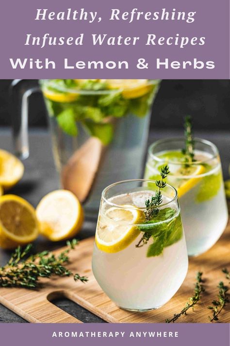 Looking for a tastier way to stay hydrated? You'll love these delicious infused water recipes! From refreshing citrus blends to soothing herbal infusions, these recipes are a great way to mix up your daily water routine and stay deliciously hydrated. Made with healthy fruit & herbs, you'll feel good about drinking these delicious beverages. Try these recipes today and see how staying hydrated doesn't have to be boring! Water Routine, Fall Wellness, Summer Wellness, Infused Waters, Infused Water Recipes, Healthy Fruit, Fruit Infused Water, Refreshing Food, Daily Water