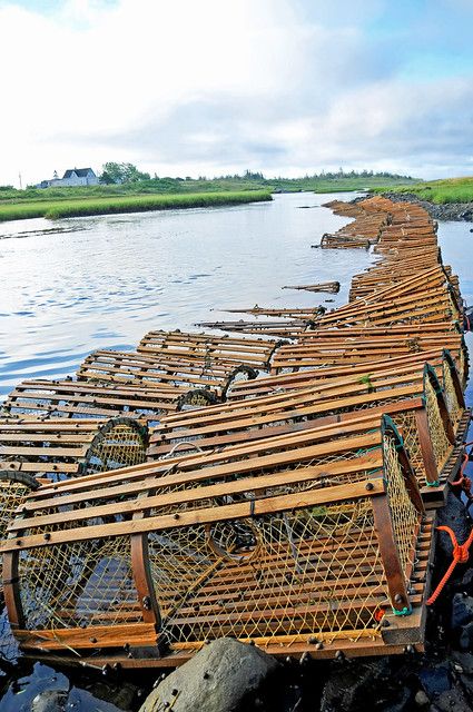 Log Bench, Farming Ideas, Crab Trap, Lobster Fishing, Lobster Shack, Lobster Trap, Seaside Theme, Crab Fishing, Crab Shack