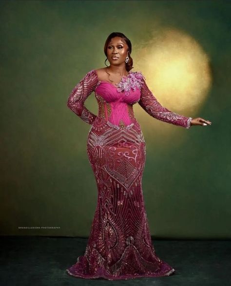 Latest and Smart Asoebi Styles for Party 2023. Latest Asoebi Corset Styles Lace 2023, Beautiful Lace Gown Styles, Kampala Kaftan Styles For Women, Asoebi Styles Lace, Latest Lace Styles, Nigerian Wedding Dresses Traditional, Nigerian Wedding Dress, Nigerian Dress, African Ladies