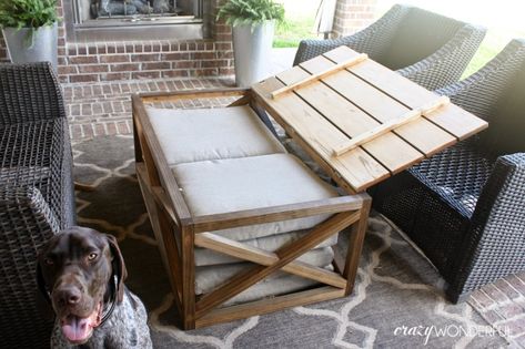 A little bit more of an advanced project but if you have the ability to build this beauty Diy Outdoor Coffee Table, Diy Coffee Table Plans, Coffee Table Plans, Diy Outdoor Table, Outdoor Coffee Table, Outdoor Couch, Diy Coffee Table, Table And Chair, Outdoor Coffee Tables