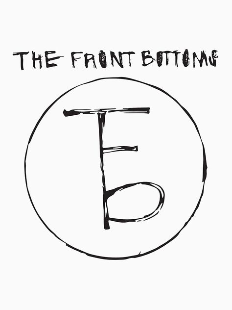 The Front Bottoms Logo, Patch Stencils, The Front Bottoms, Patch Ideas, Midwest Emo, Band Patches, South Park Funny, Band Art, Logo Name