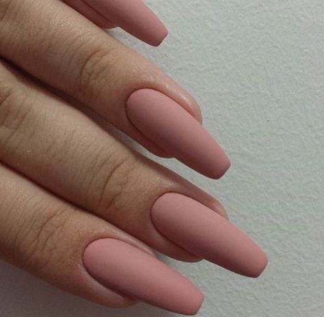 #nails #nail #ногти #маникюр Nude Matte Nails, Mat Nails, Pink Matte Nails, Matted Nails, Baby Pink Nails, Acrylic Nail Shapes, Edgy Nails, Matte Nails Design, Minimal Nails