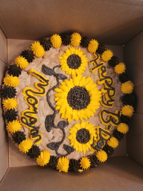 Cookie sunflower Sunflower Cookies, Cookie Cake, Sunflower, Cake