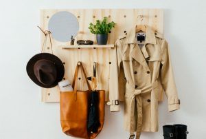 This pegboard entryway organizer can be customized to fit any need and creates a space for all your necessities. Pegboard Entryway, Entryway Organizer, Diy Entryway, Entryway Organization, Kids Room Design, Easter Hairstyles, Peg Board, Handmade Wooden, Craft Room