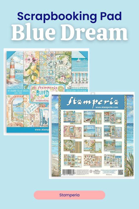 Let your creativity shine with the Stamperia Blue Dream Scrapbooking Pad! Featuring stunning blue hues and intricate designs, this high-quality paper is perfect for crafting unique scrapbooks, cards, and DIY projects. Whether for personal use or as a thoughtful gift, this elegant collection of papers brings a dreamy touch to every creation. Blue Scrapbook, Unique Scrapbooks, Beautiful Memories, Blue Dream, Intricate Designs, Blue Hues, Thoughtful Gifts, Office Supplies, Diy Projects