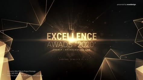 Excellence Awards Ceremony Opener: Gives you the ability to create absolutely stunning presentation/title  with your texts and colors . Just paste your text or logos and change colors – You ar... Award Poster, After Effects Intro Templates, After Effects Intro, Intro Template, Instagram Promotion, Awards Night, Publicidad Creativa, Star Awards, Excellence Award