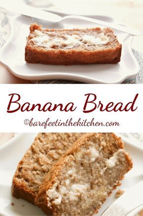 Sour Cream Banana Bread is the BEST banana bread! - get the recipe at barefeetinthekitchen.com Sour Cream Banana Bread, Dessert Breads, Homemade White Bread, Baked Breads, Sour Cream Recipes, Biscuit Rolls, Gf Bread, Apple Bread, Best Banana Bread