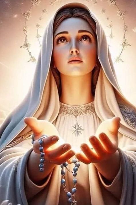 Images Of Mother Mary, Jesus Christ Illustration, Mother Mary Pictures, Blessed Mother Statue, Virgin Mary Art, Mother Mary Images, Spiritual Paintings, Jesus Christ Painting, Jesus Christ Artwork