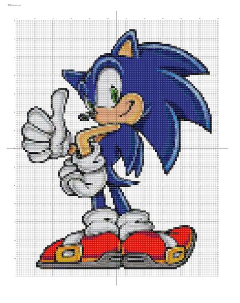 Sonic Cross Stitch Pattern by ChandrakantaAvani.deviantart.com on @DeviantArt Sonic Cross Stitch Pattern, Sonic Beads Pattern, Sonic The Hedgehog Plastic Canvas, Sonic The Hedgehog Plastic Canvas Patterns, Blastoise Cross Stitch, Stitch Games, Cross Stitch Silhouette, 8bit Art, Cross Stitch For Kids