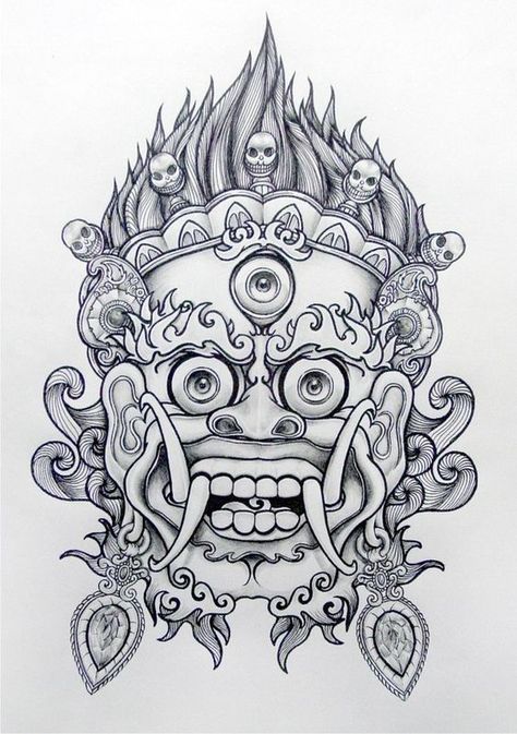 Chinese Lion:: Chinese Demon Tattoo, Chinese Lion Tattoo, Chinese Demon, Guardian Tattoo, Hannya Maske, Tato Mandala, Tato Flash, Tato Tradisional, Khmer Tattoo