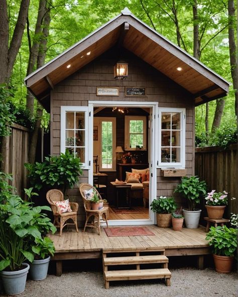 20 Fantastic She Shed Ideas You Have To Try – ToolzView She Shed Exterior Ideas, Small She Shed Interiors, Small She Shed, She Shed Exterior, Shed Exterior Ideas, She Shed Interior Ideas, Sheds Ideas Backyard, She Shed Interior, Garden Shed Interiors