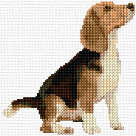 Cute Cross Stitch Patterns, Knitting Graphs, Cross Stitch Calculator, Boho Bag Pattern, Cute Cross, Animal Cross Stitch Patterns, Cute Cross Stitch, Cross Stitch Animals, Beagle Dog