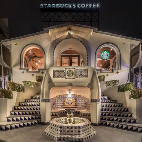 Meguro City, Curacao Beaches, Hard Drinks, Mixology Bar, Starbucks Locations, Spanish Style Architecture, Starbucks Store, Enjoy Coffee, Tile Murals