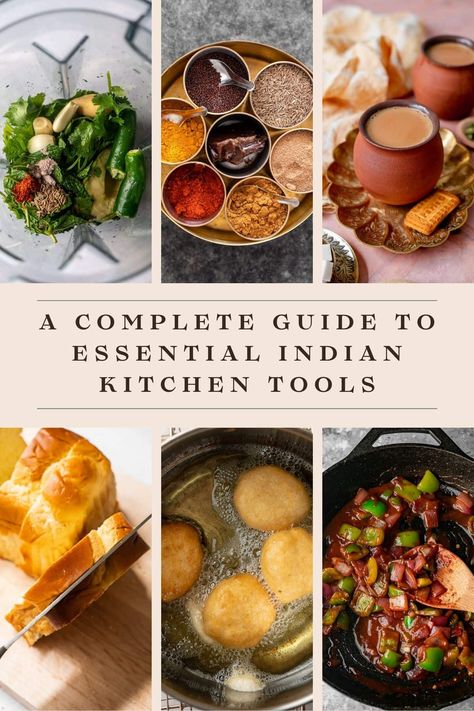 Traditional Indian Cookware, Indian Cookware, Kitchen Items List, Indian Kitchen Utensils, Kitchen Utensils List, Chai Recipes, Essential Kitchen Items, Kitchen Checklist, Healthy Cookware