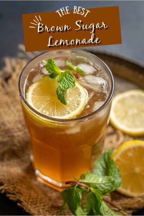 Gin And Lemonade, Homemade Brown Sugar, Strawberry Basil Lemonade, How To Make Lemonade, Lemon Juice Uses, Hot Sunny Day, Make Brown Sugar, Homemade Lemonade Recipes, Basil Lemonade