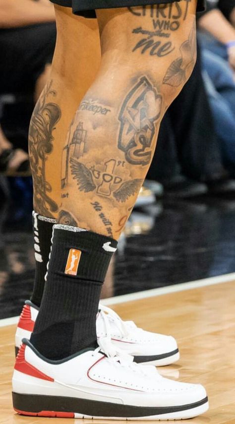 Basketball Leg Sleeves, Leg Tats Men, Celtic Sleeve Tattoos, Natur Tattoo Arm, Football Tattoo, Shoe Tattoos, Tatted Men, Black Men Tattoos, Sketch Style Tattoos