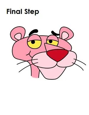 How to Draw Pink Panther Final Step Draw Pink Panther, Pink Panther Drawing, Disney Drawing Tutorial, Cartoons Group, Pink Panther Cartoon, The Pink Panther, Kids Cartoon Characters, Panther Art, Cartoon Drawing Tutorial