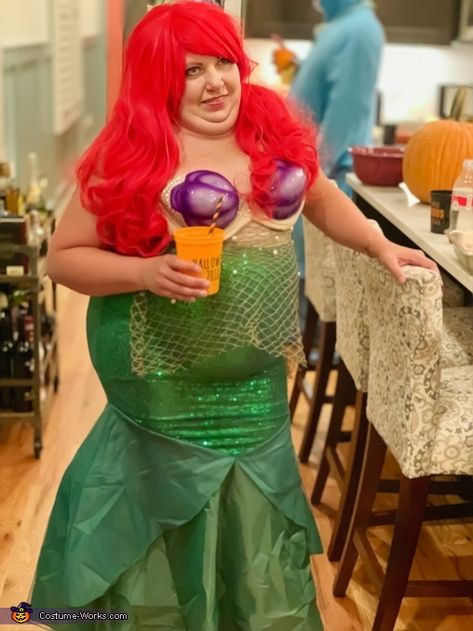 Ariel Costume Women, Ariel The Little Mermaid Costume, Ariel Costume Diy, Human Ariel, The Little Mermaid Costume, Mermaid Costume Women, Vanessa Little Mermaid, Adult Mermaid Costume, Ariel Halloween