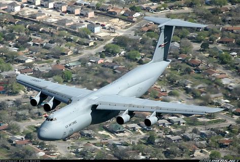 Lockheed "C-5A"'Galaxy" (L-500), 70-0451.  San Antonio- Lackland AFB / Kelly Field Annex (Kelly AFB) (SKF/KSKF), Texas, USA.  02.03.2007. C5 Galaxy Plane, C5 Galaxy, Plane Pics, C 5 Galaxy, Lackland Afb, Aircraft Images, Us Military Aircraft, Military Aviation, Aviation Photography