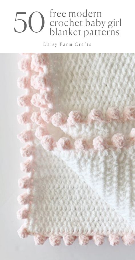 50 Free Modern Crochet Baby Girl Blanket Patterns Crochet Baby Girl Blanket, Modern Haken, Zig Zag Crochet, Crochet Baby Blanket Free Pattern, Baby Girl Blanket, Crochet Baby Girl, Crochet Baby Blanket, Blanket Patterns