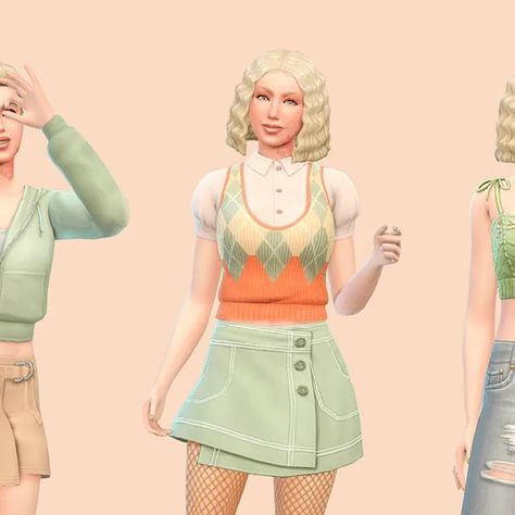 Sims Not So Berry, Not So Berry Mint, Sims 4 Not So Berry, Cas Outfits, Vanilla Outfits, Pretty Sims, Sims Lookbook, Free Sims 4, Free Sims