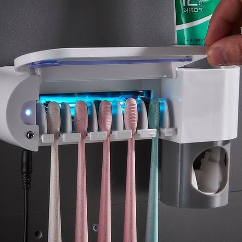 Like and Share if you want this Toothbrush Holder With UV Sterilizer Tag a friend who would love this! FAST US Shipping Buy one here ——> https://prehype.shop/toothbrush-holder-with-uv-sterilizer/ #shopper #shoponline Uv Sterilizer, Toothpaste Dispenser, Bathroom Accessories Sets, Bathroom Accessory Set, Vacuum Pump, Bathroom Cleaning, Teeth Cleaning, Dental Health, Uv Light