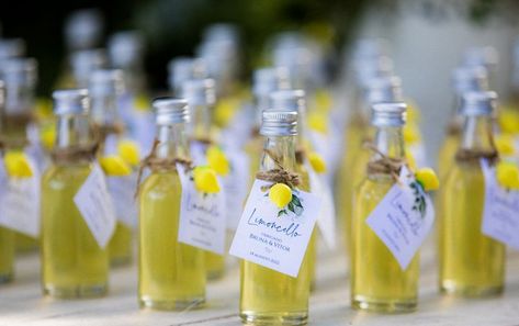 #wedding #weddinginspiration #weddingideas #weddingplanning #weddings #limoncello Mini Limoncello Favors, Wedding Favours Limoncello, Limoncello Place Cards, Limoncello Wedding Favor Mini Bottles, Limoncello Party Favors, Wedding Favours Lemoncello, Italian Wedding Party Favors, Limoncello Bonboniere, Lemoncello Party Favors