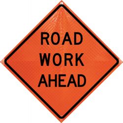 Dicke Safety Products RUR48-200RWA Road Work Ahead 48" Superbright Reflective Roll-Up Sign Road Work, Safety Products, Traffic Safety, Road Signs, Roll Up, Brand Names, Kindergarten, Novelty Sign, Road