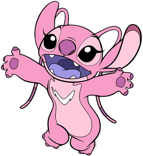 Pink Stitch Drawing, Angel Stitch Disney, Angel From Lilo And Stitch, Angel Disney, Stitch Image, Angel Lilo And Stitch, Lilo And Stitch Toys, Angel Png, Angel Stitch