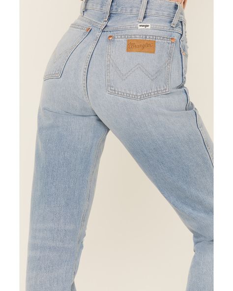 Wrangler Women's Wild West 603 Retro Mid Damaged High Rise Straight Jeans, Blue Ian Munsick, Men Jeans Pants, High Rise Straight Jeans, Retro Women, Cropped Style, Mens Outerwear, Contemporary Fashion, Wild West, Straight Jeans