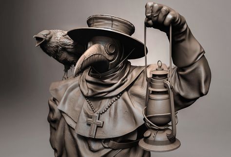 Plague doctor by Tanya Berezovskaya on ArtStation. Black Plague Mask, Dr Tattoo, Doctor Tattoo, Plague Doctor Costume, Black Plague, Plague Mask, Plague Doctor Mask, Doctor Costume, Doctor Mask