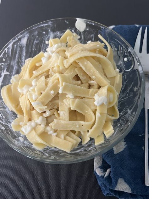 Noodles & Cottage Cheese Noodle And Cottage Cheese, Cottage Cheese And Noodles Recipe, Noodles And Cottage Cheese Recipes, Spaghetti With Cottage Cheese, Noodles With Cottage Cheese, Noodles And Cottage Cheese, Cottage Cheese Noodles, Cottage Cheese And Noodles, Cheese Noodles