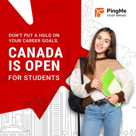 Canada Poster Design, Education Ads, Universities In Canada, Canada Student Visa, Life In Canada, Canada Study, University List, Canadian Universities, Study In Canada