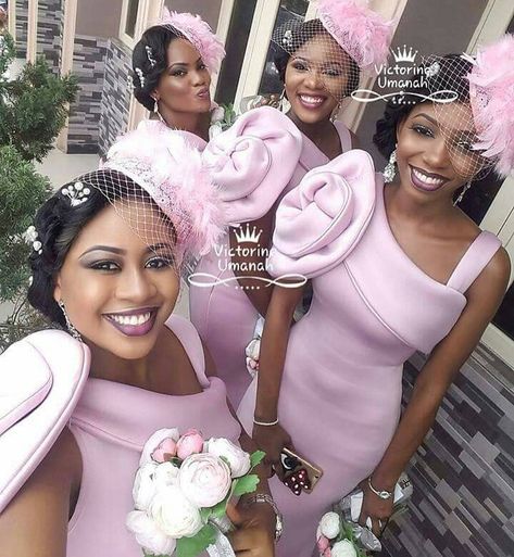 Long Pink Bridesmaid Dresses, Nigerian Bridesmaid Dresses, Pink Bridesmaid Dresses Long, Bridal Train, African Bridesmaids, African Bridesmaid Dresses, Mermaid Bridesmaid, Bridesmaid Dresses Long, Mermaid Bridesmaid Dresses