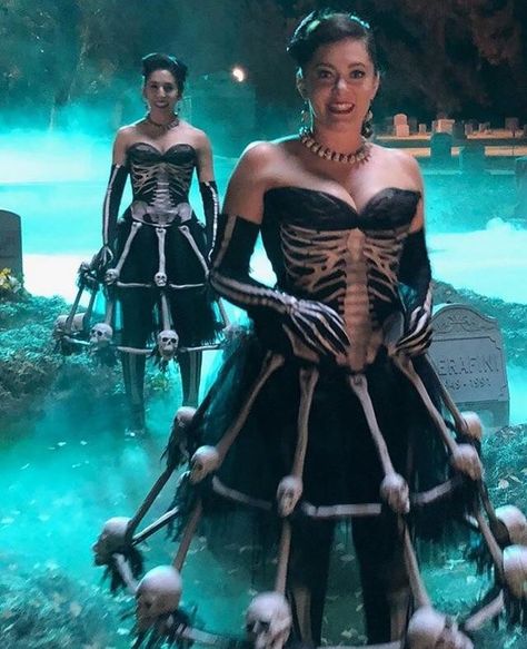 Crazy Ex Girlfriend, Rachel Bloom, Stilt Costume, Skeleton Dress, Crazy Ex Girlfriends, Crazy Ex, Stilts, Television Show, Costume Ideas