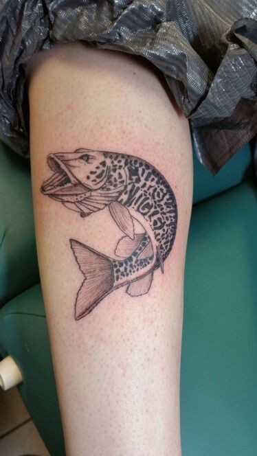 Musky tattoo Musky Tattoos, Muskie Tattoo, I Tattoo, Tatting, Tattoos, Quick Saves