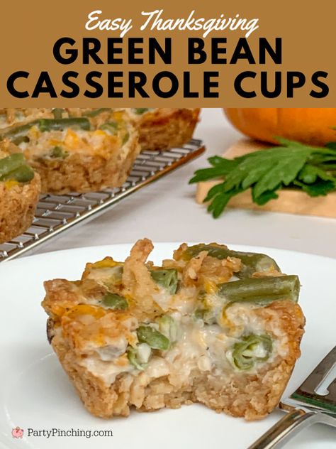 Best Thanksgiving Dressing, Green Bean Casserole Cups, Squash Dessert, Kid Friendly Thanksgiving Recipes, Easy Thanksgiving Side Dishes, Thanksgiving Green Bean Casserole, Thanksgiving Recipes Side Dishes Easy, Easy Thanksgiving Sides, Thanksgiving Green Beans