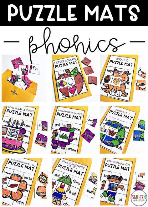 phonics games and activities Phonics Puzzles, Puzzle Mat, Phonics Games, Picture Puzzles, Games And Activities, Phonics Activities, Have You Tried, Puzzle Game, Phonics