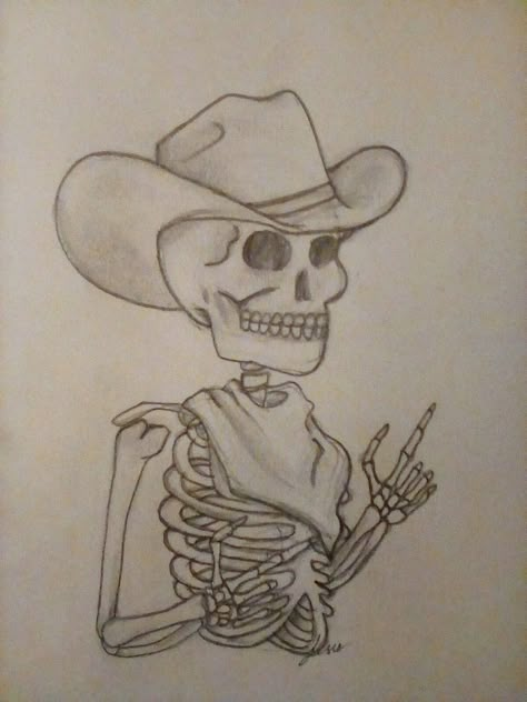 Southern Drawings Easy, Ranch Drawing Western Art, Western Skull Drawing, Easy Drawings Western, Western Things To Draw Easy, Country Drawings Westerns, Things To Draw Western, Western Tattoo Ideas Female, Cowgirl Art Drawing