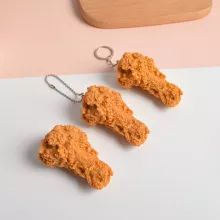 tsukishima - Buy tsukishima with free shipping on AliExpress Nuggets Chicken, Chicken Keychain, Fried Chicken Nuggets, Food Keychain, Fried Chicken Legs, Photos Booth, Backpack Charm, Chicken Legs, Jewelry Making Charms