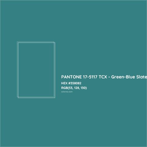 About PANTONE 17-5117 TCX - Green-Blue Slate Color - Color codes, similar colors and paints Munsell Color System, Pantone Tcx, Pantone Green, Analogous Color Scheme, Rgb Color Codes, Slate Color, Colorful Website, Hexadecimal Color, Rgb Color Wheel