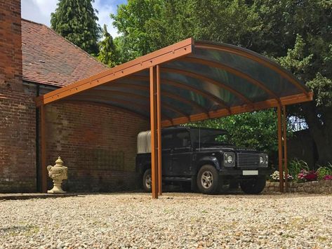 12 Carports That Are Actually Attractive | DIY Carport Makeover, Carport With Storage, Diy Carport, Carport Ideas, Carport Plans, Pergola Carport, Carport Canopy, Double Carport, Brick Path