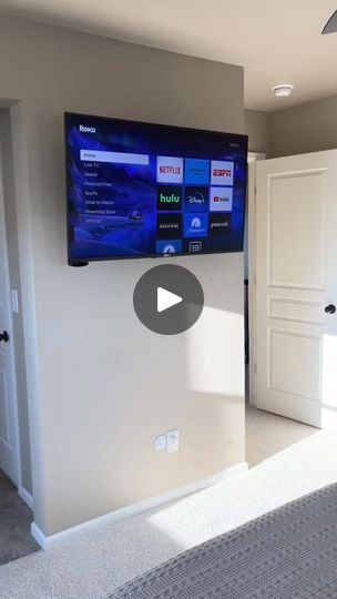 78K views · 791 reactions | Super easy DIY cord hiding #cordhider | By Natalie Lucy | This is how you can really
easily hide your cords for a mounted TV for only twelve
dollars. I first added my TV mount onto the wall and then
I'm going to use the kit that I got on Amazon. Only $12 and it
comes with everything you need. It comes with this whole saw so
you add a hole onto the wall and then you add this little
cap that comes with it. My husband came in and helped me
actually mount and add the TV on top. And then after I had
the TV mounted I also use the whole saw on my for the bottom
of where I want the cord to come out. I added the second
plug and then I put an extension cord all the way
through from the top leading to the bottom and then that's
where it's just going to plug right into the Diy Hide Tv Cords, Hiding Tv Cords On Wall, Hide Outlet, Hide Tv Cords, Decorate Tv Wall, Diy Home Improvement Hacks, Best Tv Wall Mount, Hide Tv, Cord Hider