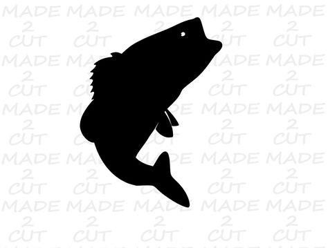 Excited to share this item from my #etsy shop: Fish Svg - Bass Svg Design - Bass Digital Design - Fish - Bass Svg Batman Silhouette, Fishing Cake, Cutout Art, Cnc Carving, Fish Svg, Nifty Crafts, Dinosaur Silhouette, Fish Silhouette, Hunting Design