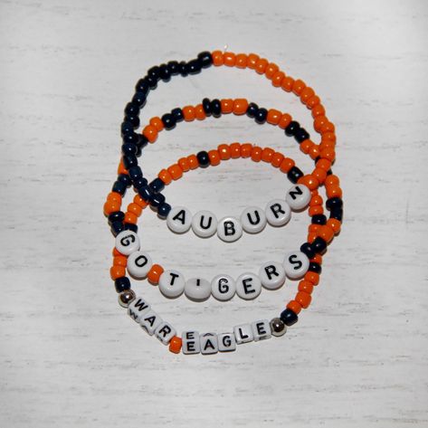 Auburn Bracelets, 25 May, Auburn University, Auburn Tigers, Gift Basket, Bracelet Stack, Life Goals, Auburn, Gift Baskets