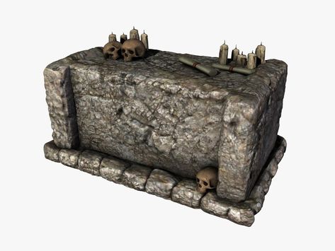 Stone altar with skulls 3D Model #AD ,#altar#Stone#Model#skulls Stone Altar, Ancient Scroll, Skull Model, Vector Patterns Design, Black Jewel, Game Character Design, Environment Design, Environmental Art, Inspirational Videos