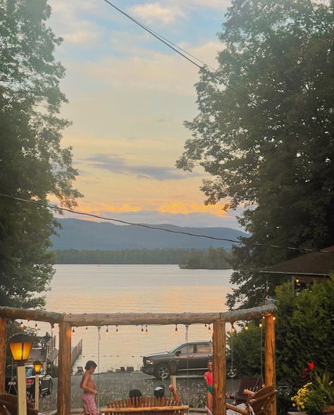 Lake Louise Aesthetic, Lake George Aesthetic, Lake Views Aesthetic, Mallory Aesthetic, Granola Summer, Lake George New York Summer, Lake George New York Fall, Lake Vibes, Lake George New York