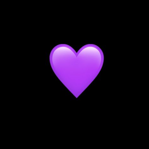 Ios Heart Emoji, Heart Emoji, Ios, Iphone, Purple, Black